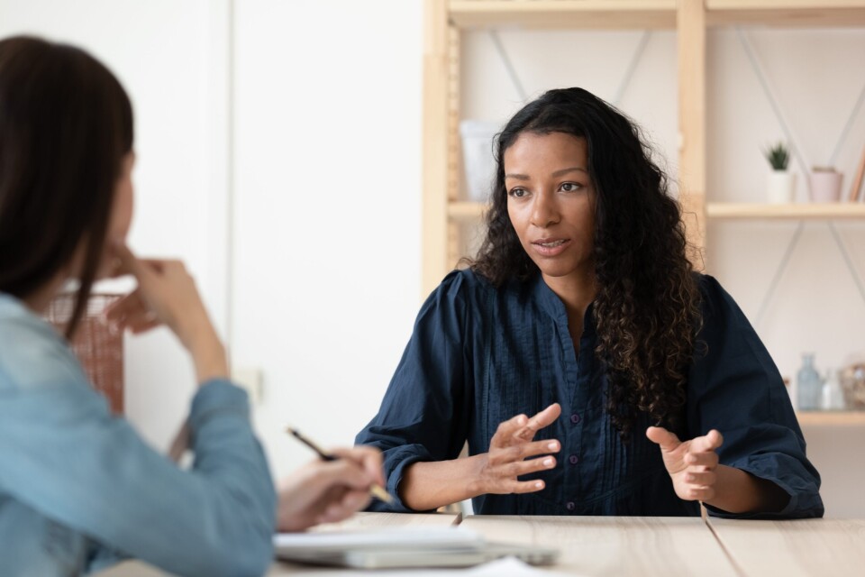 Afbeelding van een persoonlijk gesprek